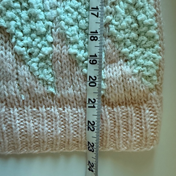 Vintage Forindi Pastel Chevron Knit Sweater Grandmacore 90s Art Deco - Picture 8 of 8